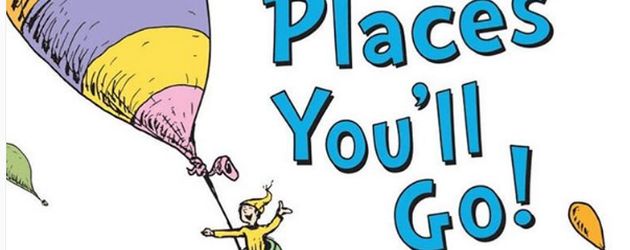 Dr. Seuss Kinderbuch-Cover von "Oh, the Places You 'll Go!!" Dr. Seuss Kinderbuch-Cover von "Oh, the Places You 'll Go!!"