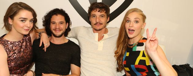 Kit Harington, Sophie Turner, Maisie Williams und Pedro Pascal Kit Harington, Sophie Turner, Maisie Williams und Pedro Pascal