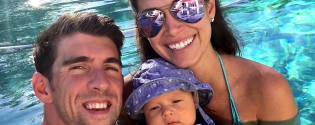 Michael Phelps mit Nicole Johnson und dem gemeinsamen Sohn Boomer Michael Phelps mit Nicole Johnson und dem gemeinsamen Sohn Boomer