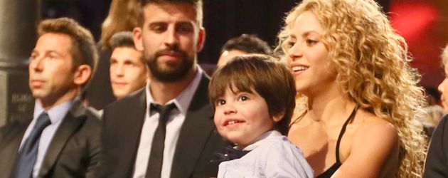 Shakira, Gerard Piqué und Milan Piqué Mebarak Shakira, Gerard Piqué und Milan Piqué Mebarak