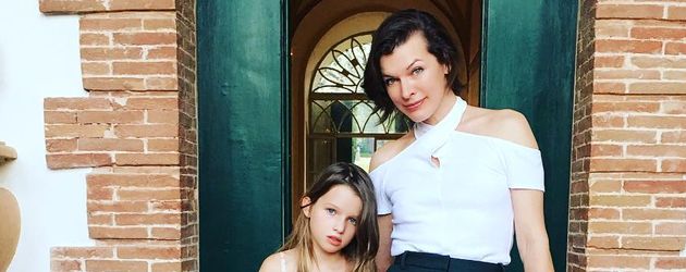 Milla Jovovich mit Tochter Ever Gabo Milla Jovovich mit Tochter Ever Gabo