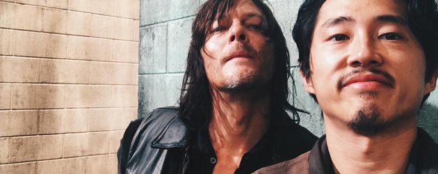 Schauspieler Norman Reedus und Steven Yeun Schauspieler Norman Reedus und Steven Yeun