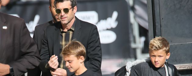 Patrick Dempsey mit seinen Zwillingssöhnen Darby und Sullivan Patrick Dempsey mit seinen Zwillingssöhnen Darby und Sullivan