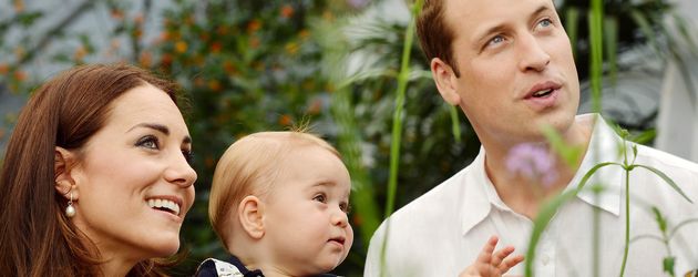 Herzogin Kate, Prinz William und Prinz George Herzogin Kate, Prinz William und Prinz George