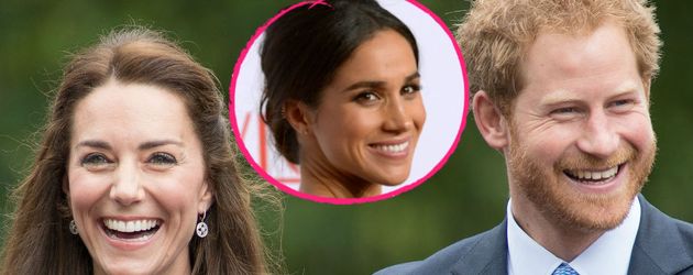Herzogin Kate, Prinz Harry und Meghan Markle Herzogin Kate, Prinz Harry und Meghan Markle