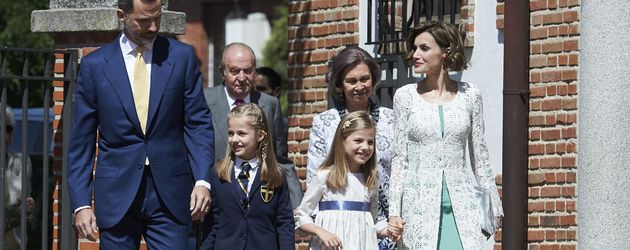 Prinzessin Letizia, Prinz Felipe von Spanien, Prinzessin Leonor von Spanien, Prinzessin Sofía von Sp Prinzessin Letizia, Prinz Felipe von Spanien, Prinzessin Leonor von Spanien, Prinzessin Sofía von Sp