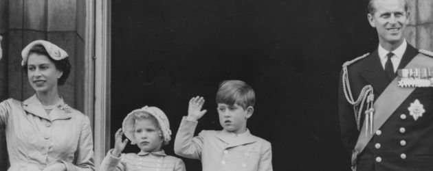Queen Elizabeth II., Prinz Philip, Prinz William und Prinzessin Anne Queen Elizabeth II., Prinz Philip, Prinz William und Prinzessin Anne