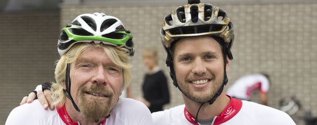 Richard Branson und Sam Branson bei der "Virgin Strive Challenge 2014" Richard Branson und Sam Branson bei der "Virgin Strive Challenge 2014"