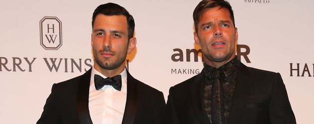 Ricky Martin mit Jwan Yosef bei der amfAR-Gala in Braslien Ricky Martin mit Jwan Yosef bei der amfAR-Gala in Braslien
