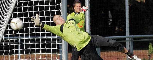 Robert Enke und Florian Fromlowitz beim gemeinsamen Training 2009 Robert Enke und Florian Fromlowitz beim gemeinsamen Training 2009