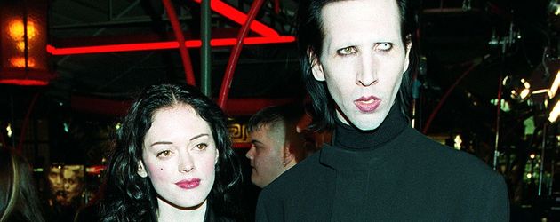 Rose McGowan und Schock-Rocker Marilyn Manson im Jahr 1999 Rose McGowan und Schock-Rocker Marilyn Manson im Jahr 1999
