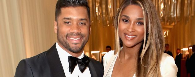 Russell Wilson und seine schwangere Ehefrau Ciara Russell Wilson und seine schwangere Ehefrau Ciara
