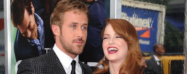 Ryan Gosling und Filmpartnerin Emma Stone im Jahr 2011 Ryan Gosling und Filmpartnerin Emma Stone im Jahr 2011