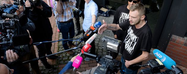 Sebastian Castillo Pinto vor dem Amtsgericht Berlin-Tiergarten Sebastian Castillo Pinto vor dem Amtsgericht Berlin-Tiergarten