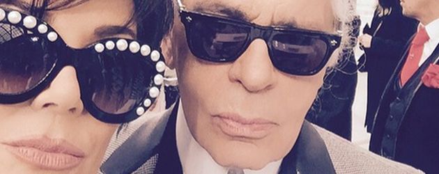 Kris Jenner und Karl Lagerfeld Kris Jenner und Karl Lagerfeld