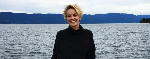 Sharon Stone bei einem Bootsausflug Sharon Stone bei einem Bootsausflug