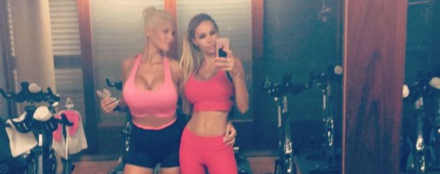 Sophia Wollersheim und Maria Hering im Gym Sophia Wollersheim und Maria Hering im Gym