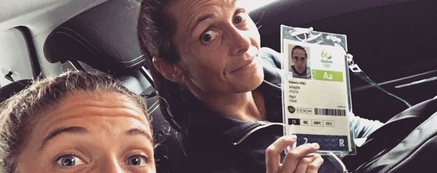 Sara Errani sowie Roberta Vinci, italienische Tennisspielerinnen Sara Errani sowie Roberta Vinci, italienische Tennisspielerinnen
