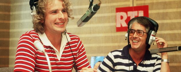 Thomas Gottschalk und Frank Elstner im Hörfunkstudio RTL Luxemburg 1981 Thomas Gottschalk und Frank Elstner im Hörfunkstudio RTL Luxemburg 1981