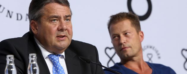 Til Schweiger und Sigmar Gabriel Til Schweiger und Sigmar Gabriel