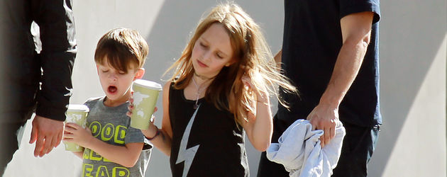 Tobey Maguire, Otis Tobias Maguire und Ruby Sweetheart Maguire Tobey Maguire, Otis Tobias Maguire und Ruby Sweetheart Maguire