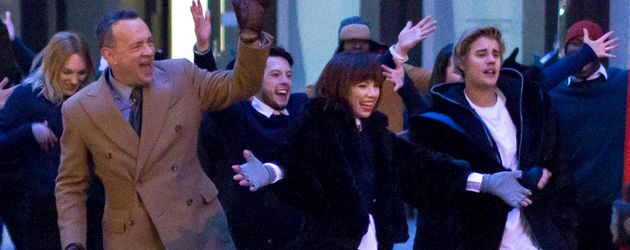 Justin Bieber, Tom Hanks und Carly Rae Jepsen Justin Bieber, Tom Hanks und Carly Rae Jepsen