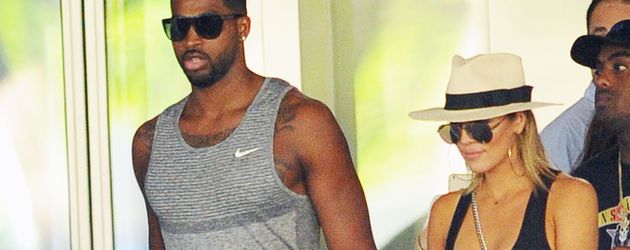Tristan Thompson und Khloe Kardashian in Bal Habor Tristan Thompson und Khloe Kardashian in Bal Habor